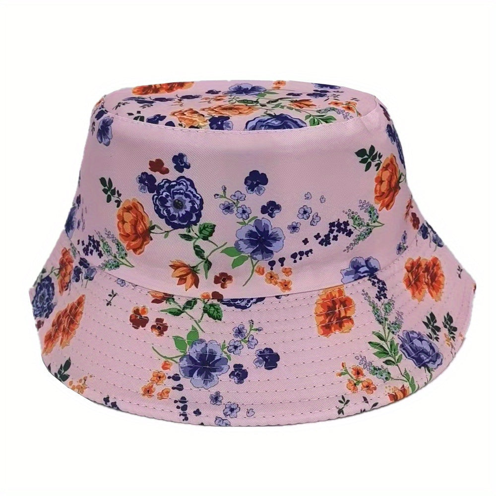 Flower Fisherman Hat Rose Flower Hat Print Visor Hat Floral Hat