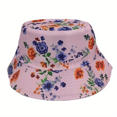 Flower Fisherman Hat Rose Flower Hat Print Visor Hat Floral Hat