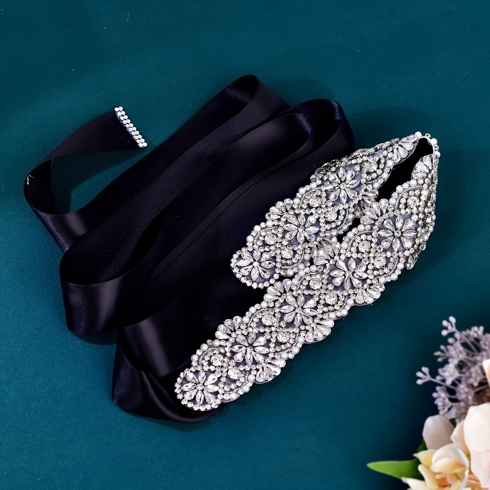 Sparkling Rhinestone Wedding Dress Belt