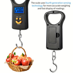 Digital Fish Scale 110lb 50kg Load Bearing Hanging Scale with Large Handle
