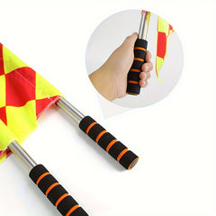 Small Square Football Game Referee Flag Starting Flag Signal Flag