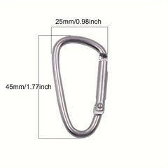 24pcs Aluminum D Ring Carabiner Keychain for Outdoor Camping Hiking