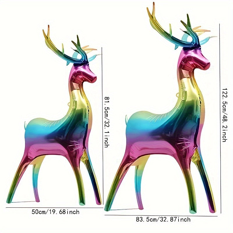 Christmas Gradient Deer Balloon Set Foil Balloon Decoration