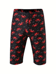 Crab Pattern Quick Dry Swim Trunk Men's Pants Swimwear