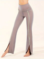 Women's High Waist Flared Pants Tummy Control Leggings
