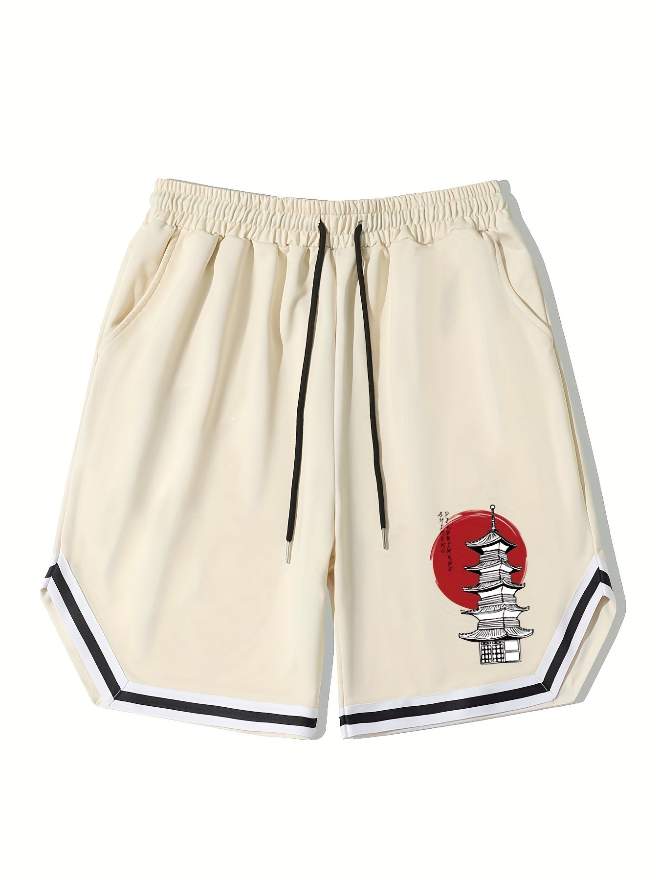 Vintage Graphic Basketball Shorts for Men