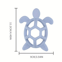 BPA-Free Turtle Teether for 3M, Soothe Teething Pain