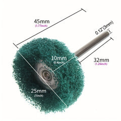32 64pcs Abrasive Buffing Wheel 2 54cm Mini Scouring Pad Rotary Tool Accessories