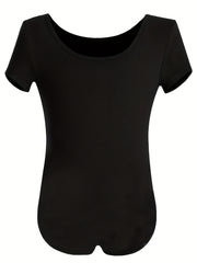 Solid Cotton Ballet Leotard for Kids