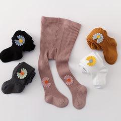 Cable Knit Cotton Toddler Tights Pantyhose