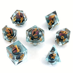 7pcs Dragon Eye Dice Set Table Game Fun Entertainment Dice