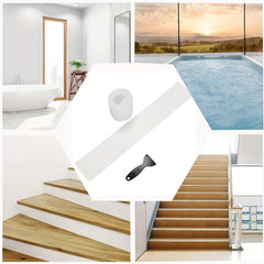 15pcs Non-Slip Stair Treads Adhesive Safety Tape for Kids, Elders, Pets