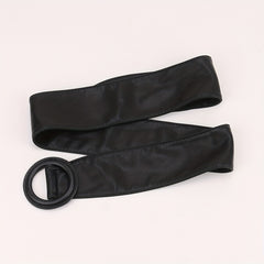 Wide Belt Round Buckle Waistband for Women