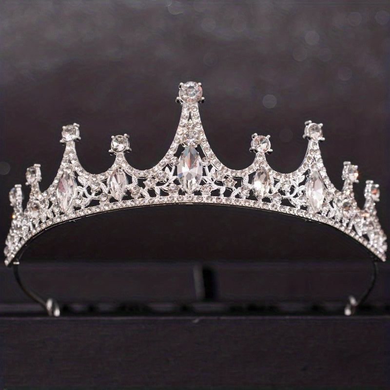 Girls Princess Tiara Halloween Crown Costume Headband Birthday Bride Hair Access