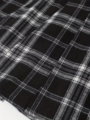 Plaid Pattern Pleated Mini Skirt Casual Zipper Versatile Skirt