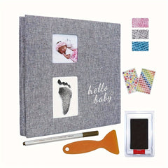 Children's Self-Adhesive Photo Album with Ink Pad and Pen