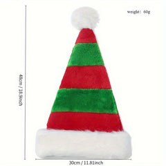 Classic Santa Hat Unisex Adult Christmas Gift Thick Velvet Comfortable