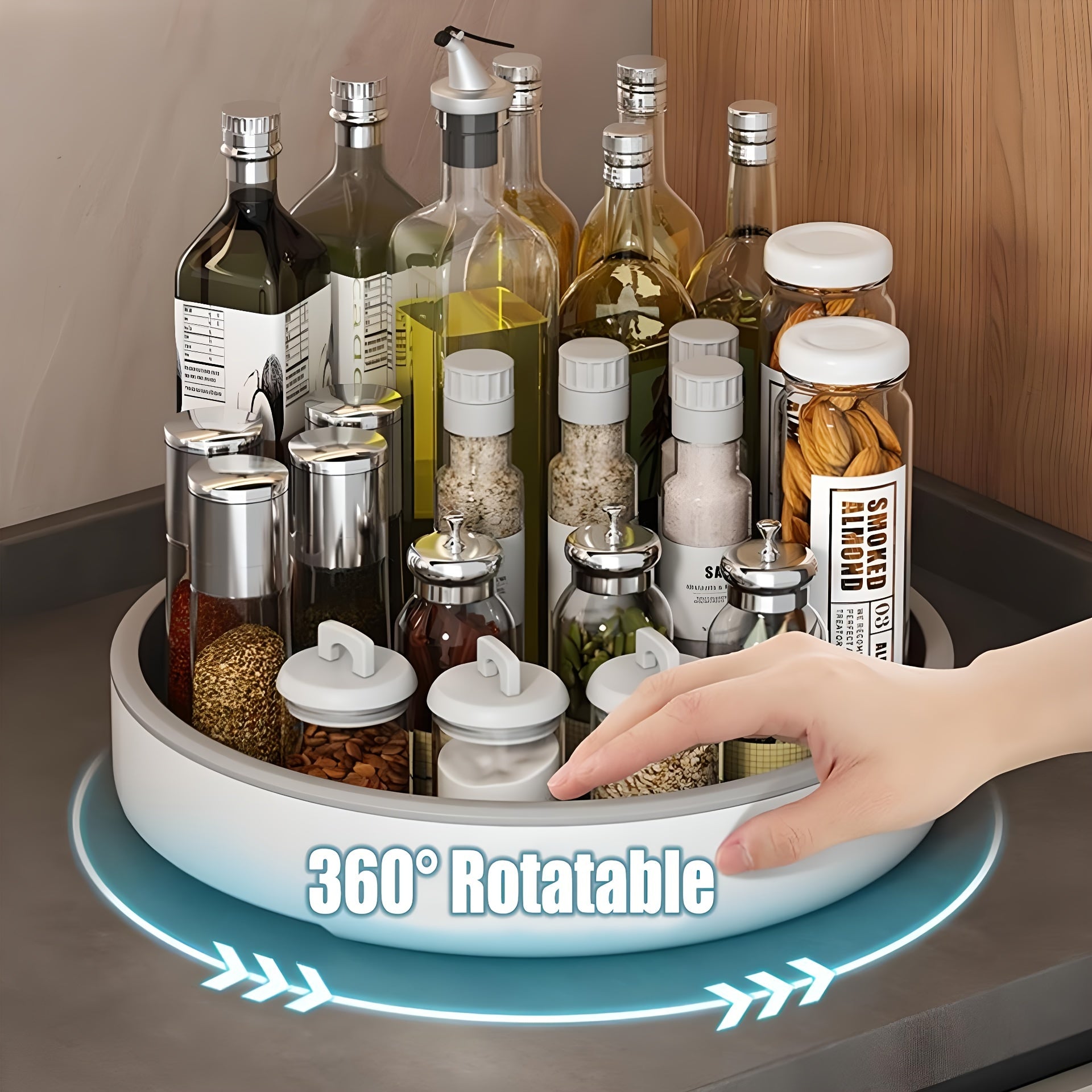 360 Rotating Storage Tray Cosmetic Turntable Organizer