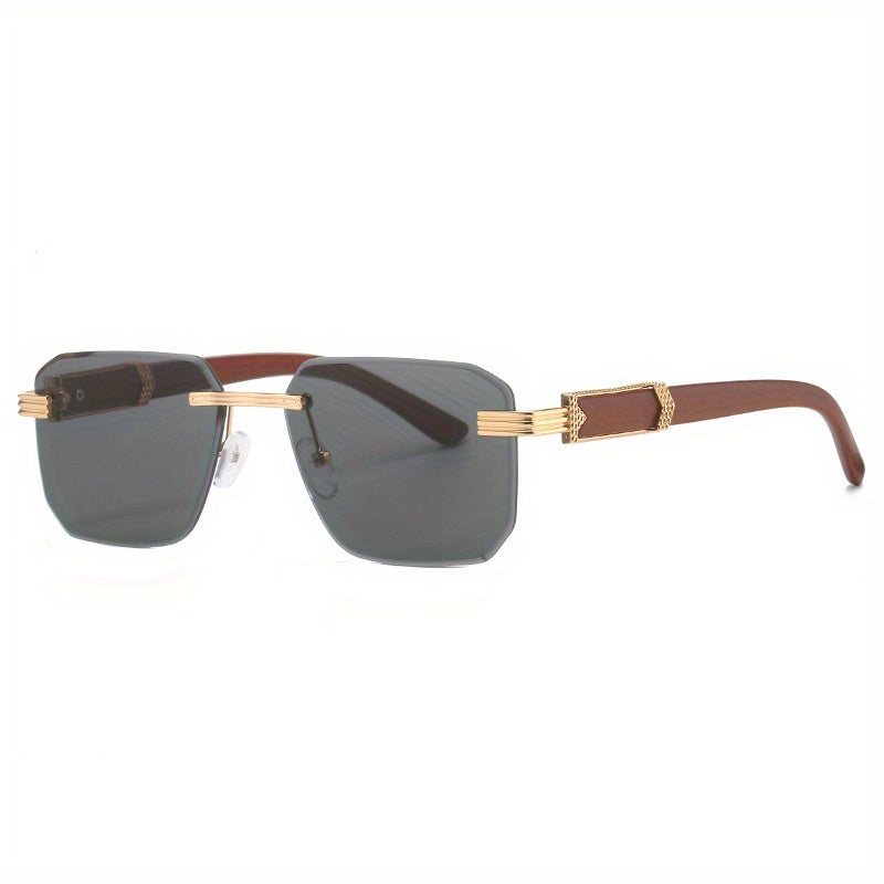 Square Rimless Sunglasses Gradient UV400 Sun Shades