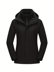 Women's 3-in-1 Waterproof Jacket for Outdoor Adventures