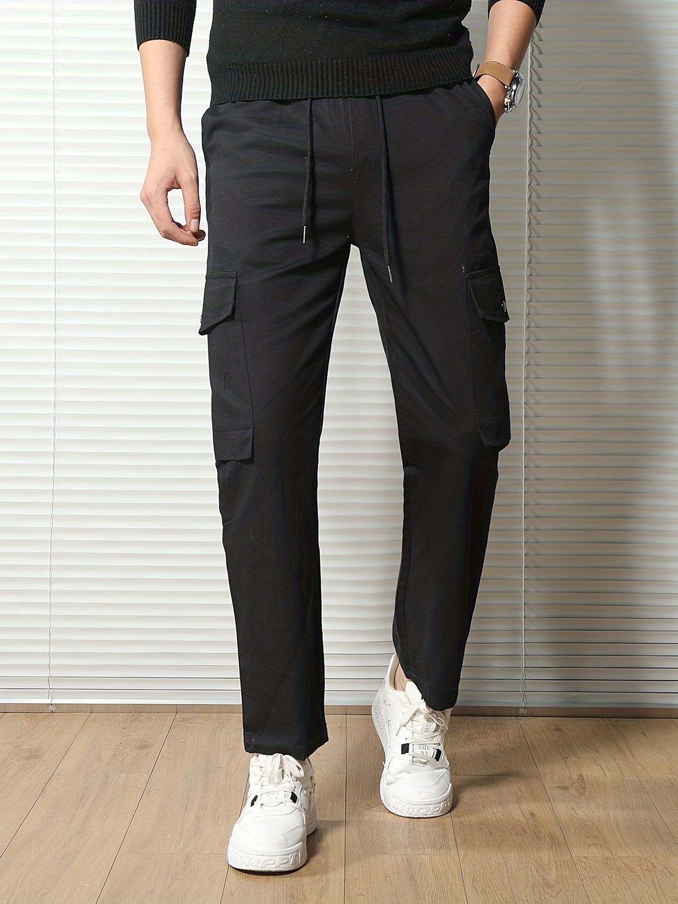 Men's Casual Waist Drawstring Pants for All Seasons