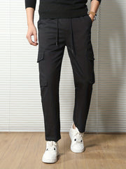 Men's Casual Waist Drawstring Pants for All Seasons