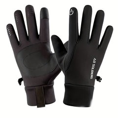 Winter Cycling Gloves Warm Polar Fleece Touch Screen Full Finger Gloves