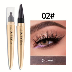 Waterproof Eyeliner Pen Rich Colorful Smudge Proof Silvery Brown Taupe