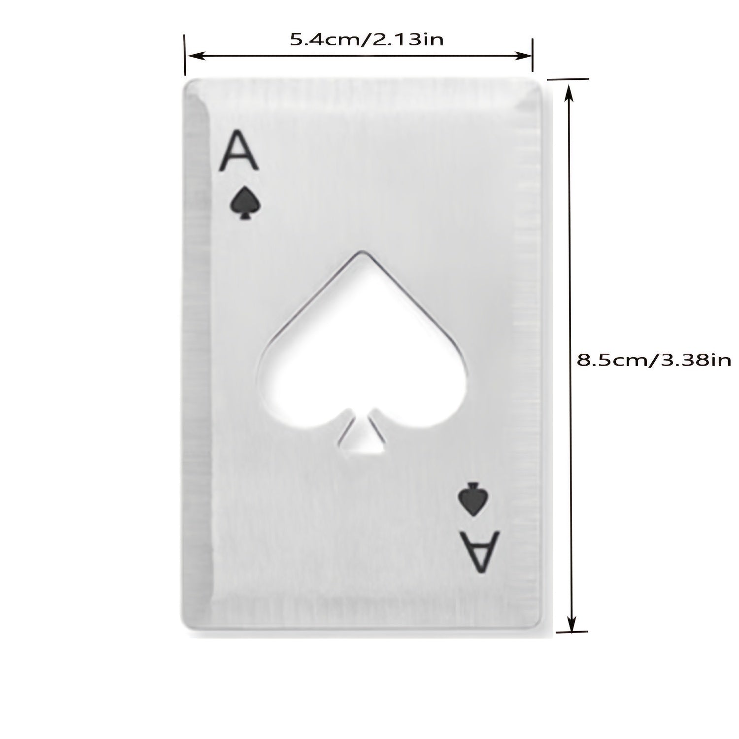 6pcs Card Shaped Beer Opener Poker Bottle Opener