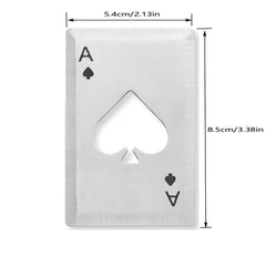 6pcs Card Shaped Beer Opener Poker Bottle Opener