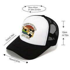 Sunshade Baseball Cap Print Hip hop Sun Hat Mesh Hat