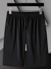 Men's Lightweight Gym Shorts with Zipper Pockets