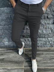 Men's Vintage Style Slim Fit Dress Pants
