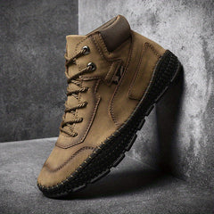 Men's Outdoor Lace up Boots Non slip Walking Shoes