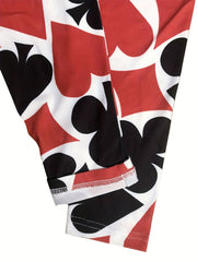 All Over Print Skinny Leggings Casual Stretchy Leggings Women's Clothing