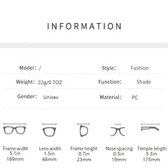 Vintage Candy Rectangular Sunglasses for Women