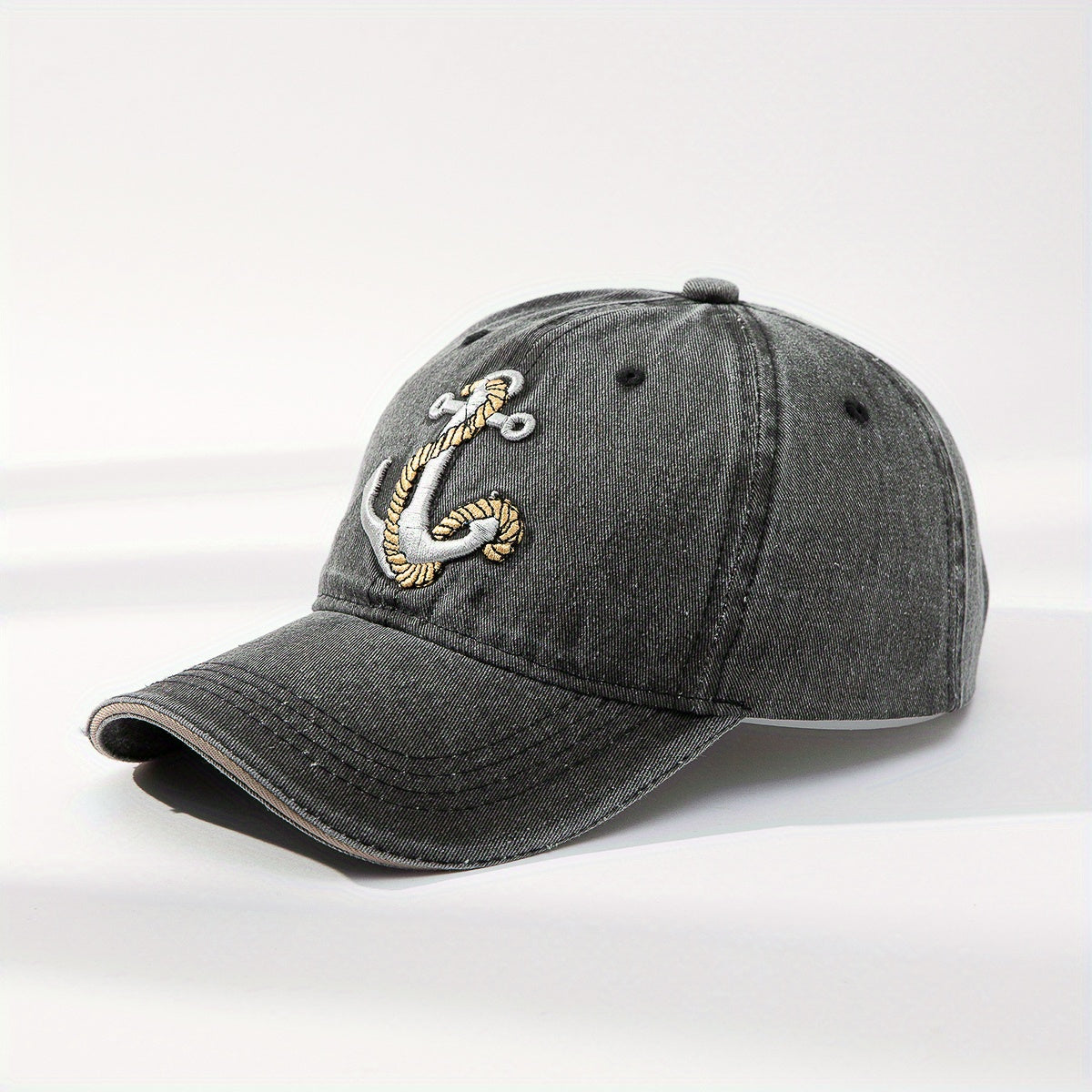 Embroidery Anchor Baseball Caps for Daily Travel Sunscreen