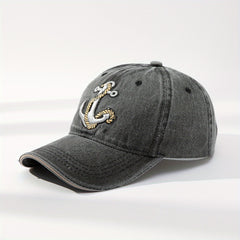 Embroidery Anchor Baseball Caps for Daily Travel Sunscreen