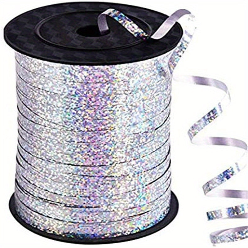 500 Yards Silvery Curl Ribbon Balloon Rope 5mm Width Gift Wrapping Ribbon