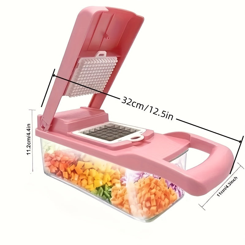 16pcs Vegetable Chopper Set Manual Food Grater Onion Mincer Chopper & More