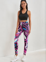 Printed Butt Lifting Yoga Workout Tight Pants Leggings