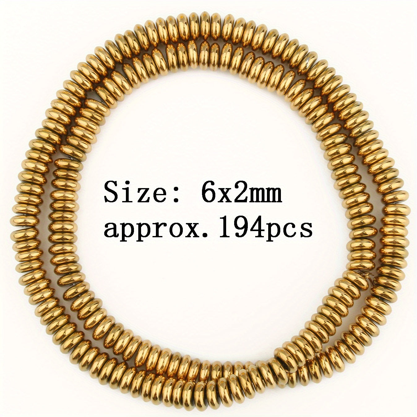 High Retention Natural Golden Hematite Beads Strand DIY Jewelry Making