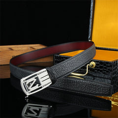 Men's Wild Style Hollow Automatic Buckle Belt 304 Stainless Steel Buckle
