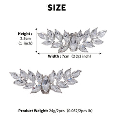 Crystal Rhinestone Shoe Clips DIY Floral Shoe Buckle Wedding Party