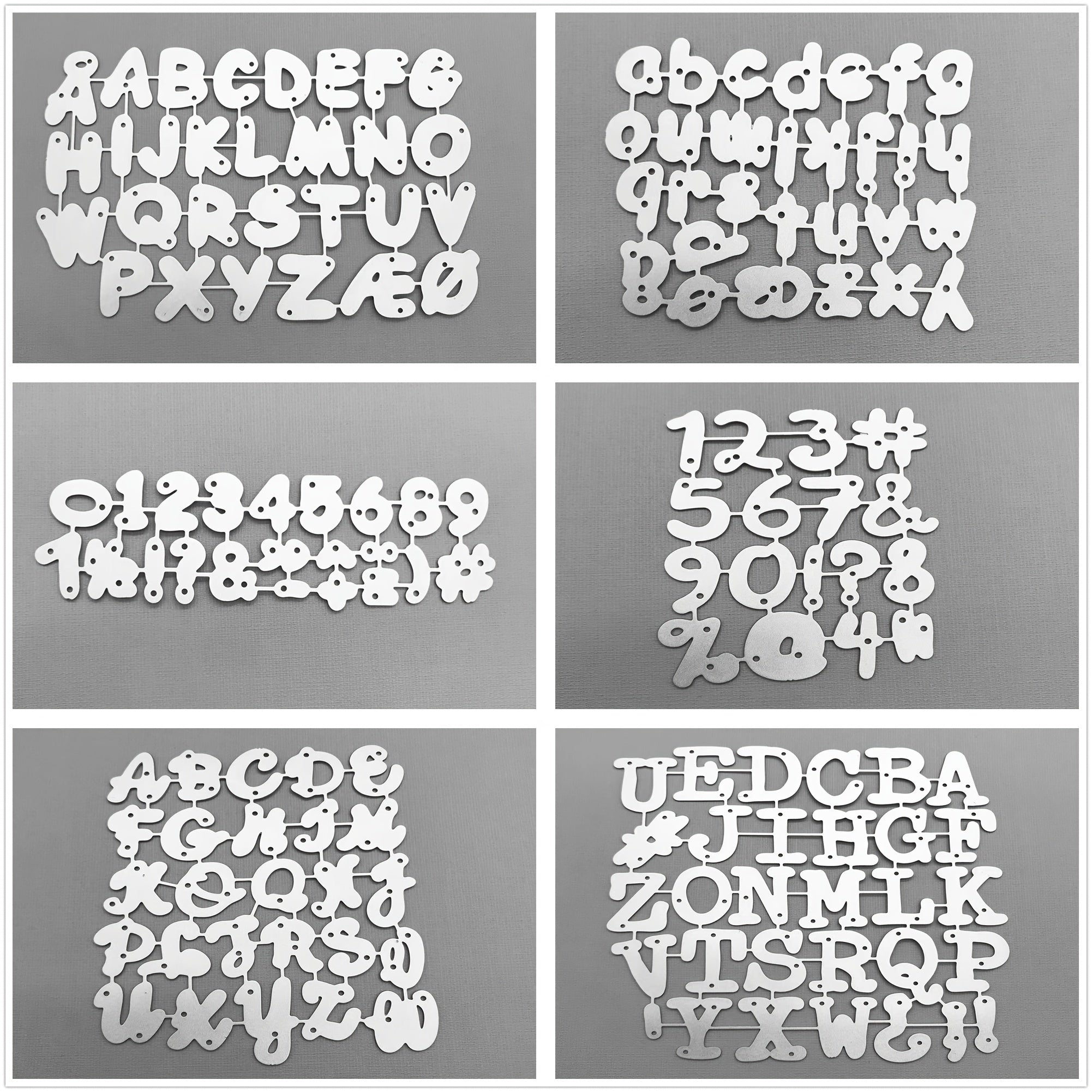 Alphabet Number Symbol Metal Cutting Dies for Card Decoration DIY Scrapbooking