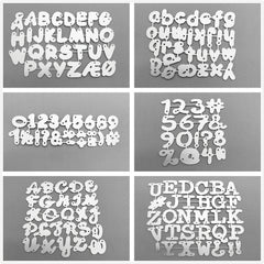 Alphabet Number Symbol Metal Cutting Dies for Card Decoration DIY Scrapbooking