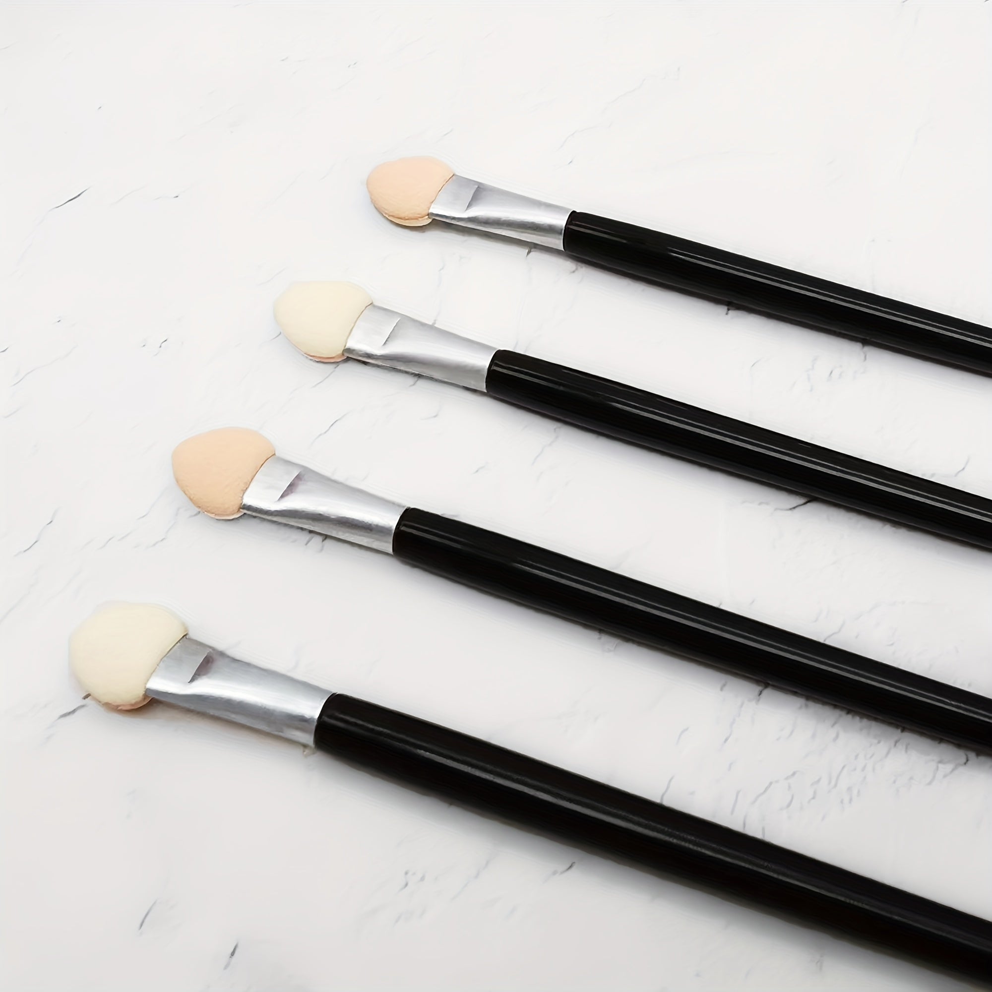 50Pcs 10 Eyeshadow Brushes Sponge Applicators For Women