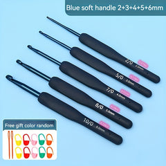 9pcs Crochet Tool Set Crochet Doll Wool Thread Stainless Steel Soft Handle
