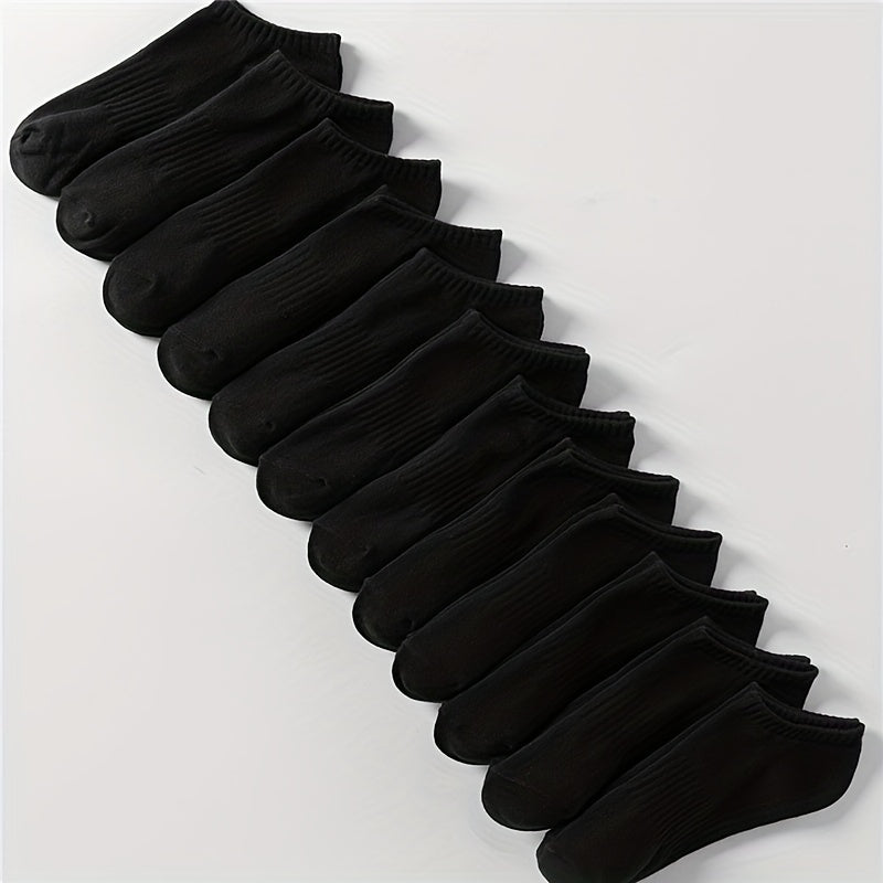 12 Pairs Soft Lightweight Low Cut Ankle Socks Women's Stockings