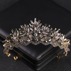 Vintage Baroque Bridal Crown Tiara Headpiece Jewelry